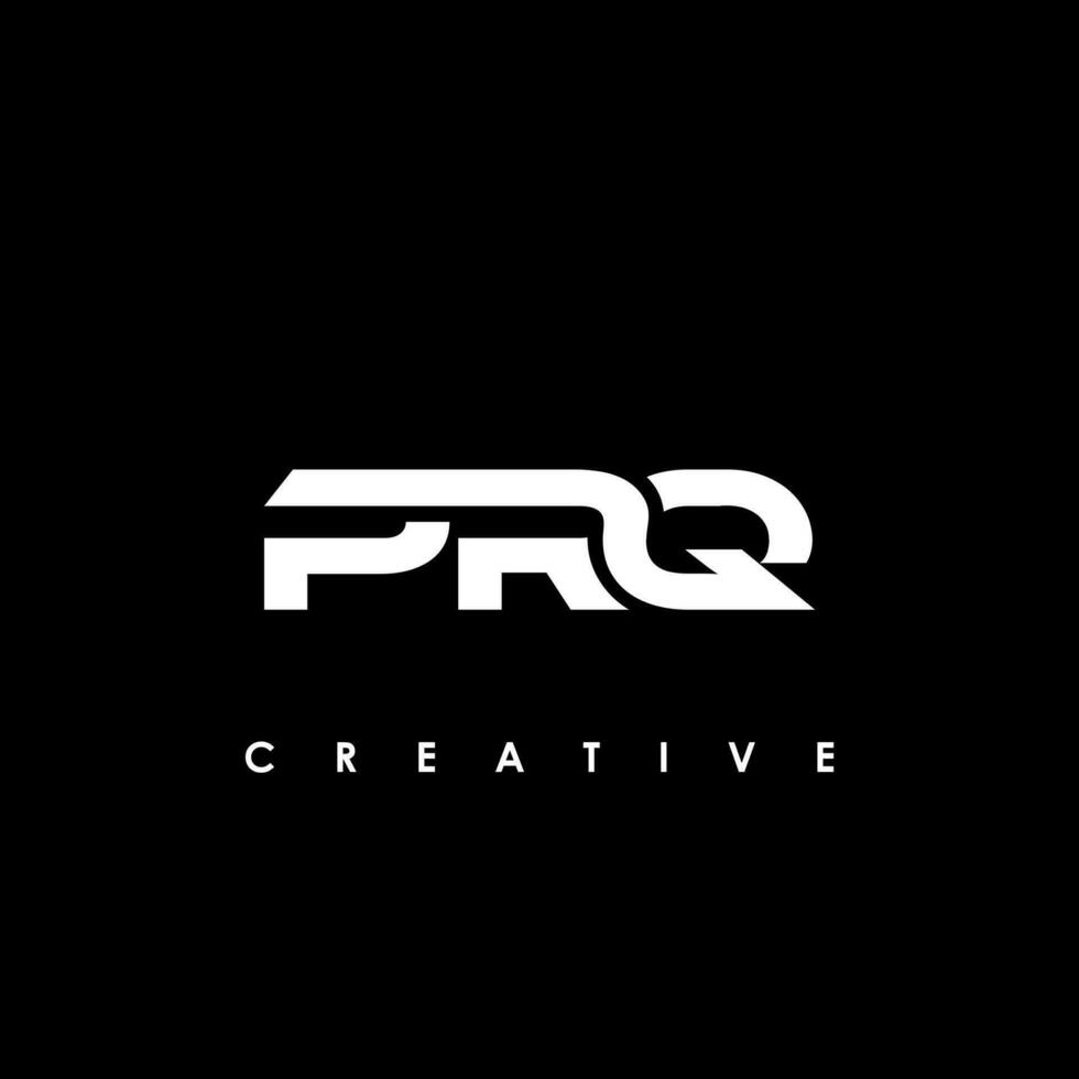 prq brief eerste logo ontwerp sjabloon vector illustratie
