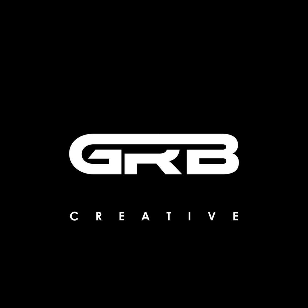 grb brief eerste logo ontwerp sjabloon vector illustratie