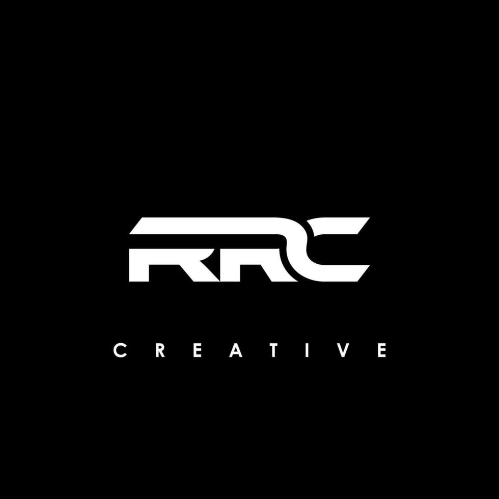 rrc brief eerste logo ontwerp sjabloon vector illustratie