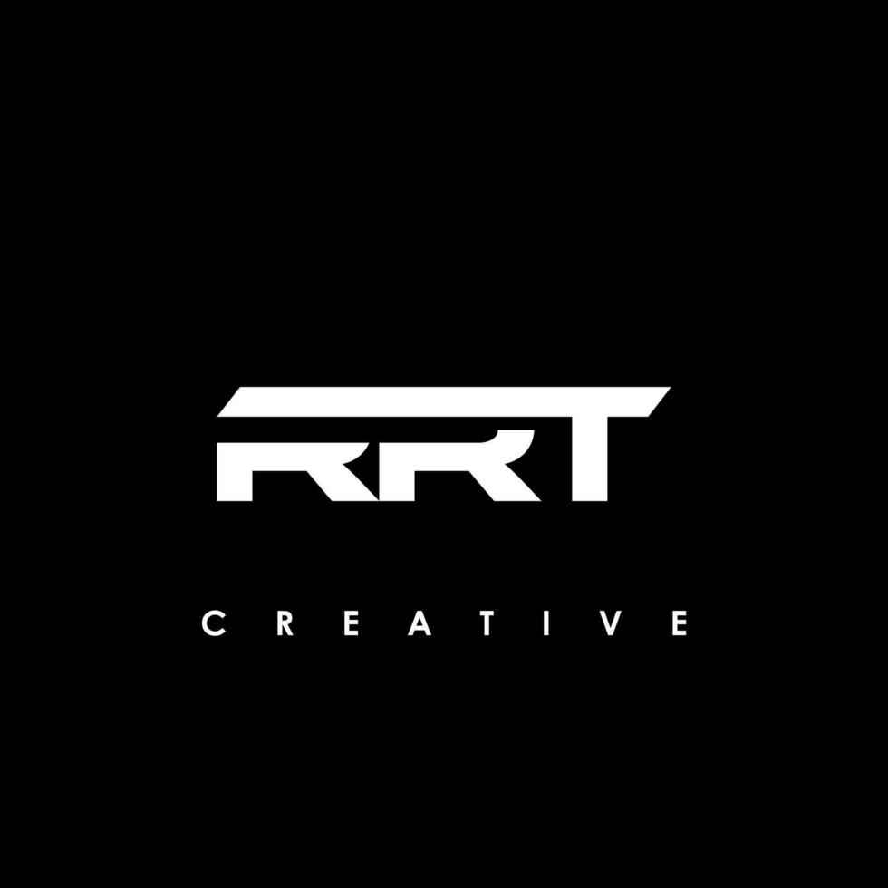 rrt brief eerste logo ontwerp sjabloon vector illustratie