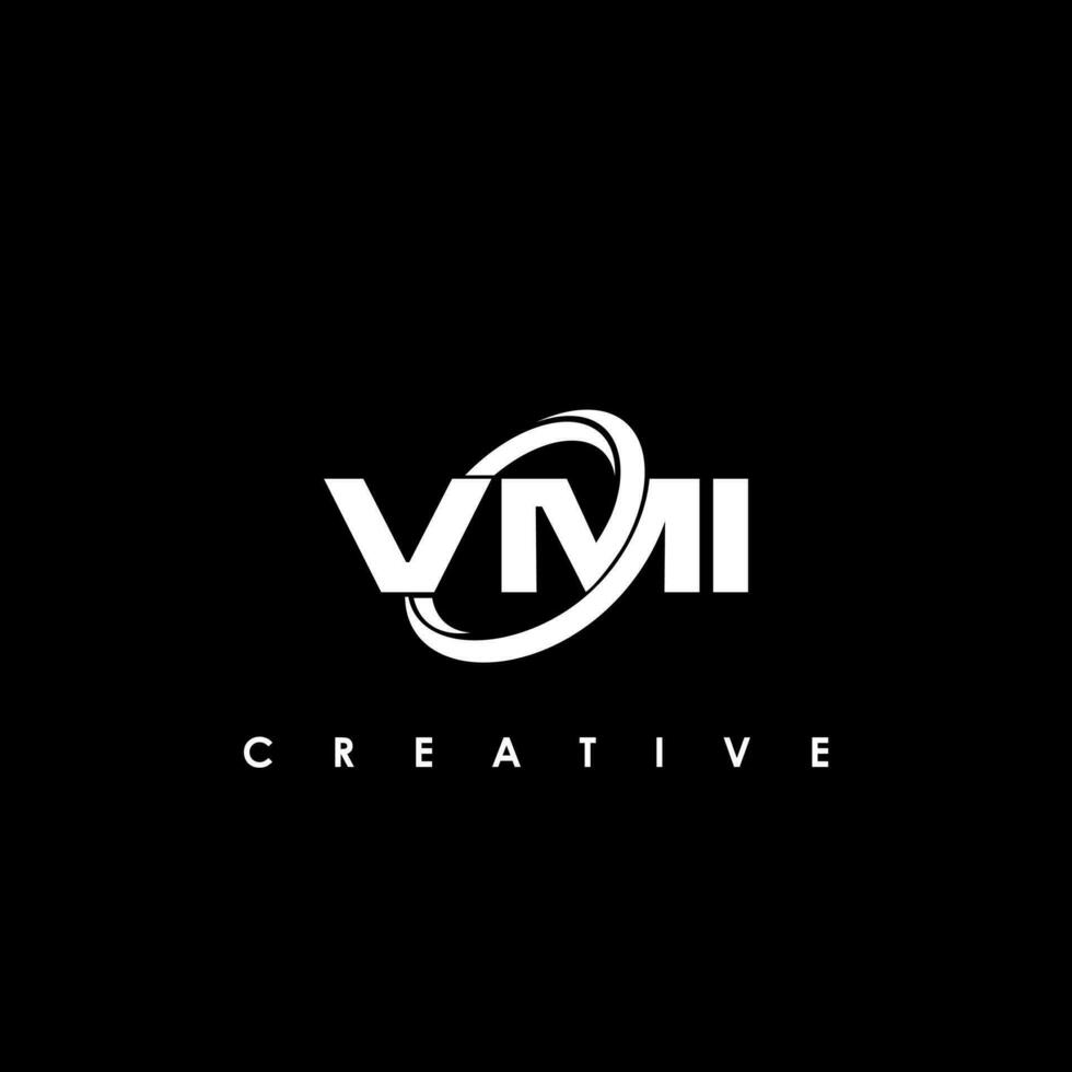 vmi brief eerste logo ontwerp sjabloon vector illustratie