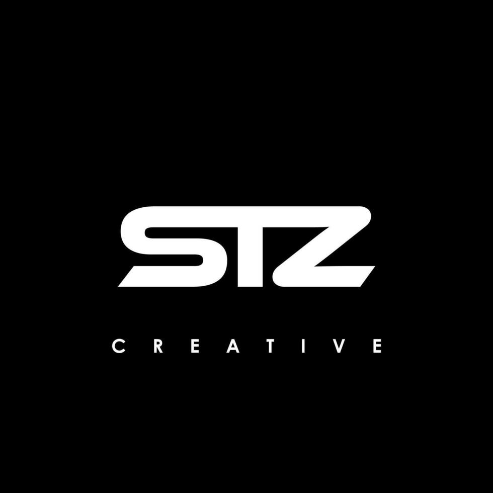 stz brief eerste logo ontwerp sjabloon vector illustratie