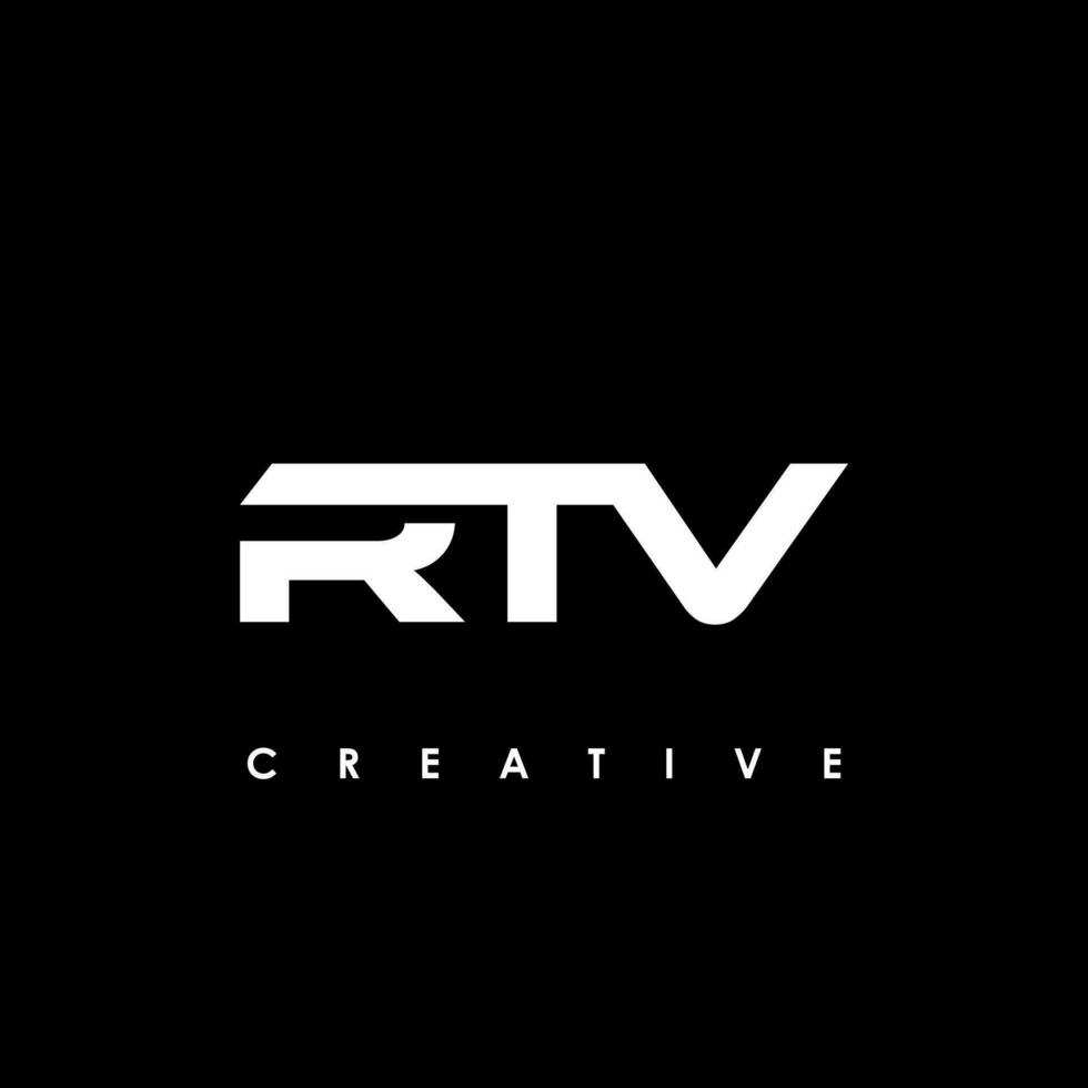 rtv brief eerste logo ontwerp sjabloon vector illustratie