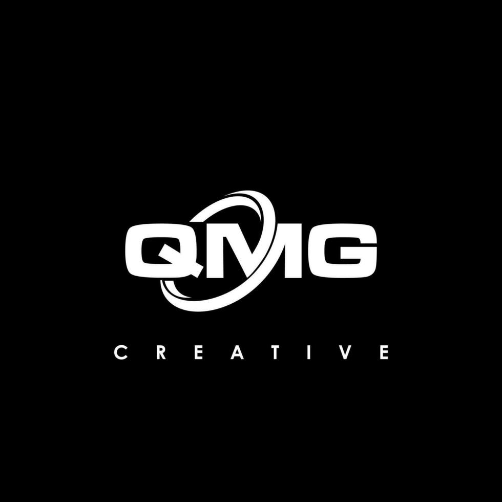 qmg brief eerste logo ontwerp sjabloon vector illustratie