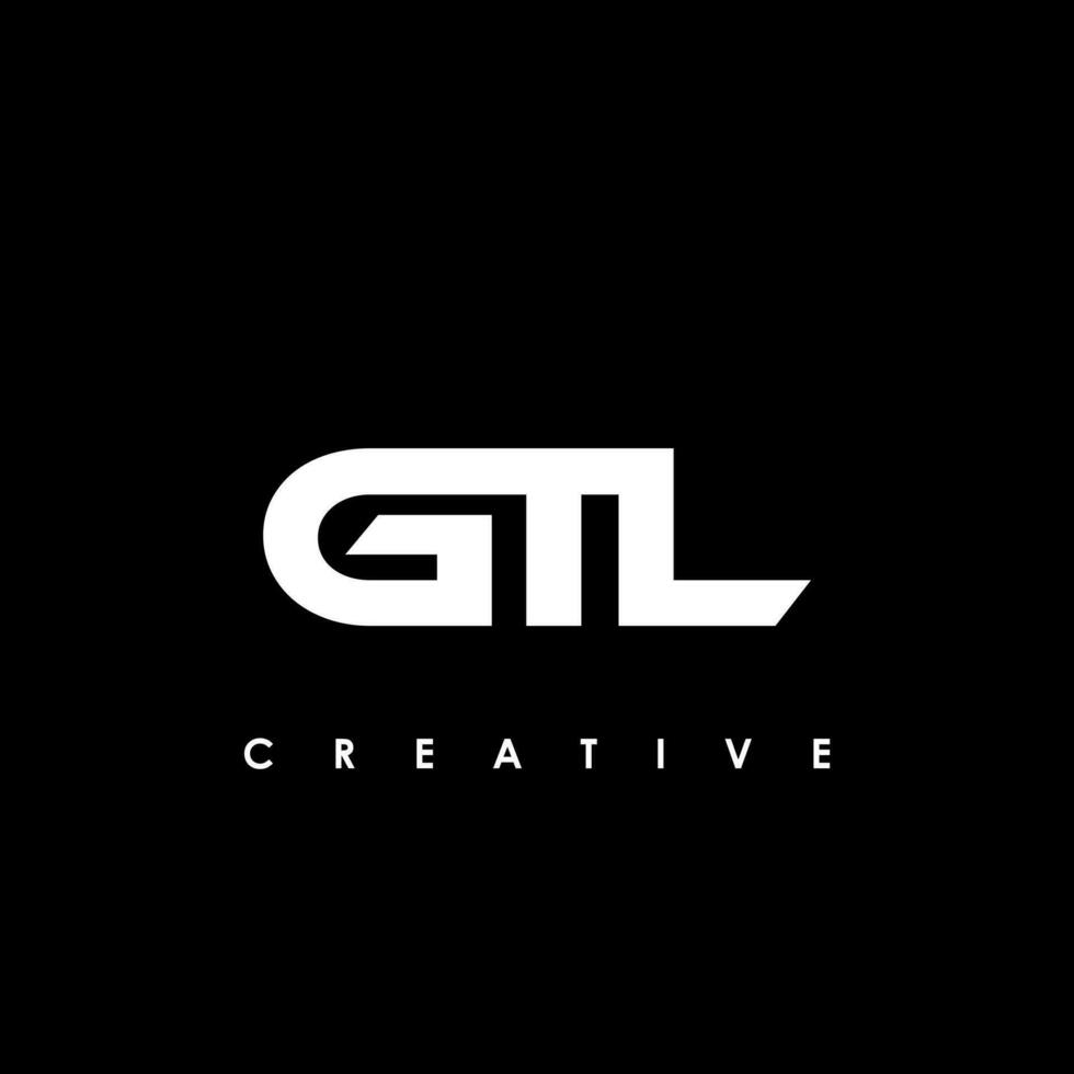 gtl brief eerste logo ontwerp sjabloon vector illustratie