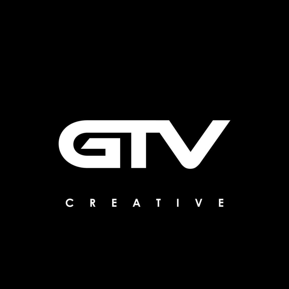 gtv brief eerste logo ontwerp sjabloon vector illustratie