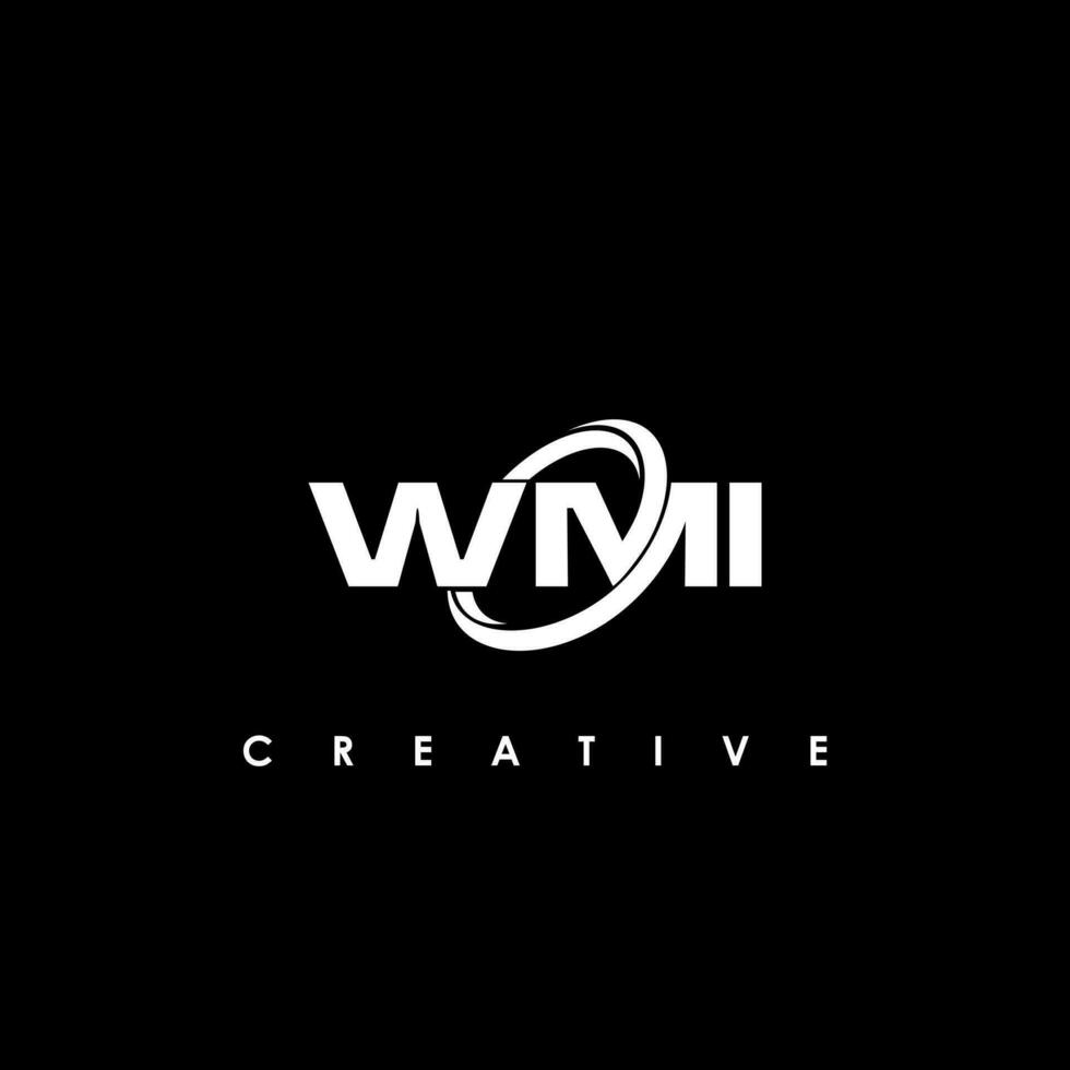 wmi brief eerste logo ontwerp sjabloon vector illustratie