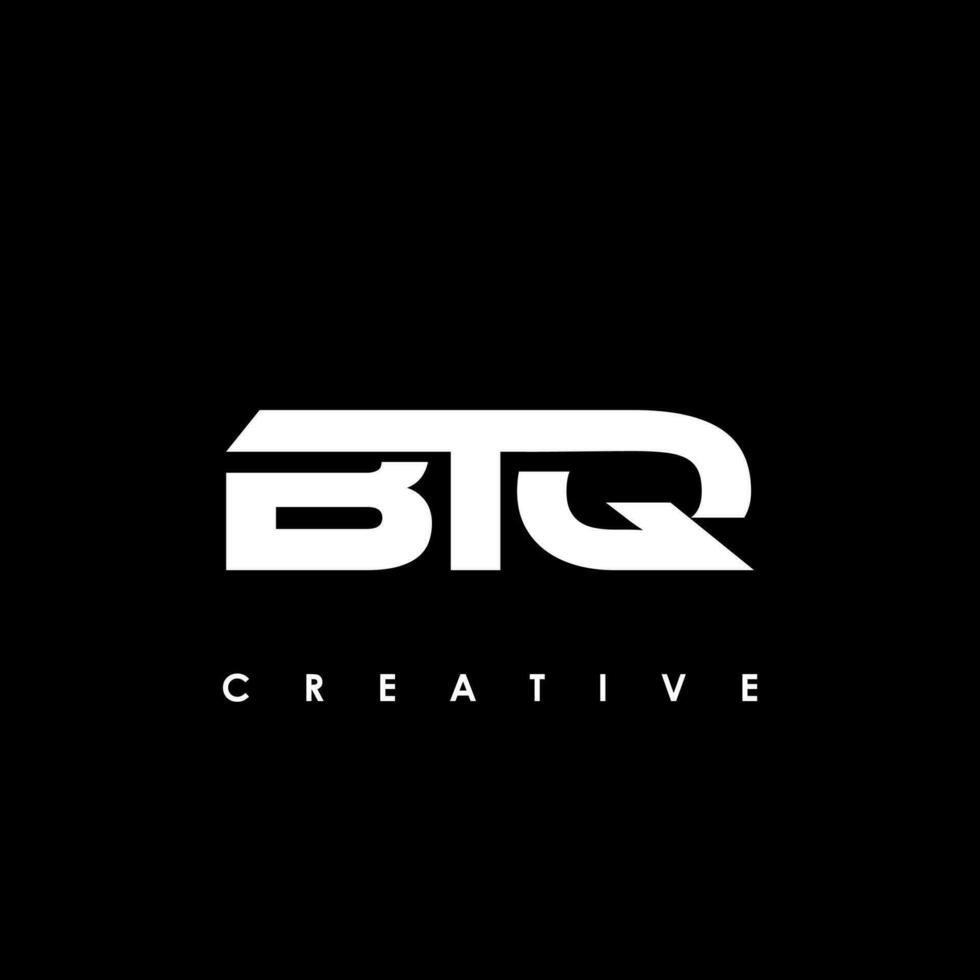 btq brief eerste logo ontwerp sjabloon vector illustratie