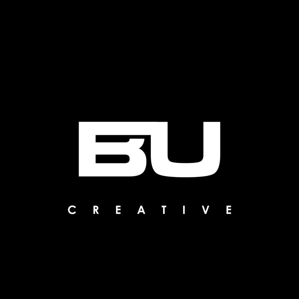 bu brief eerste logo ontwerp sjabloon vector illustratie