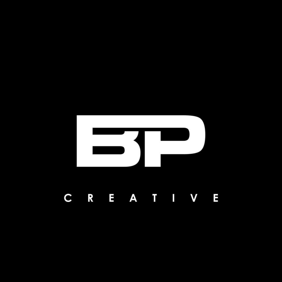 bp brief eerste logo ontwerp sjabloon vector illustratie