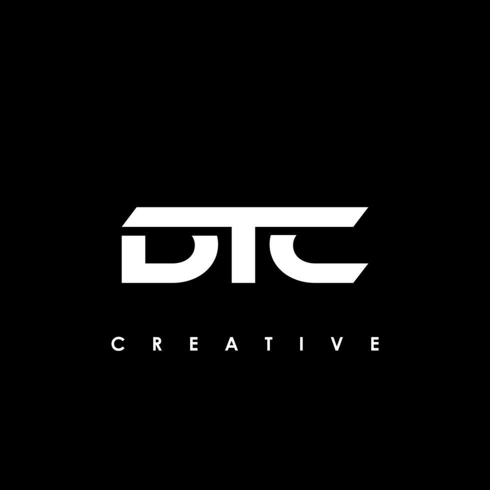 dtc brief eerste logo ontwerp sjabloon vector illustratie