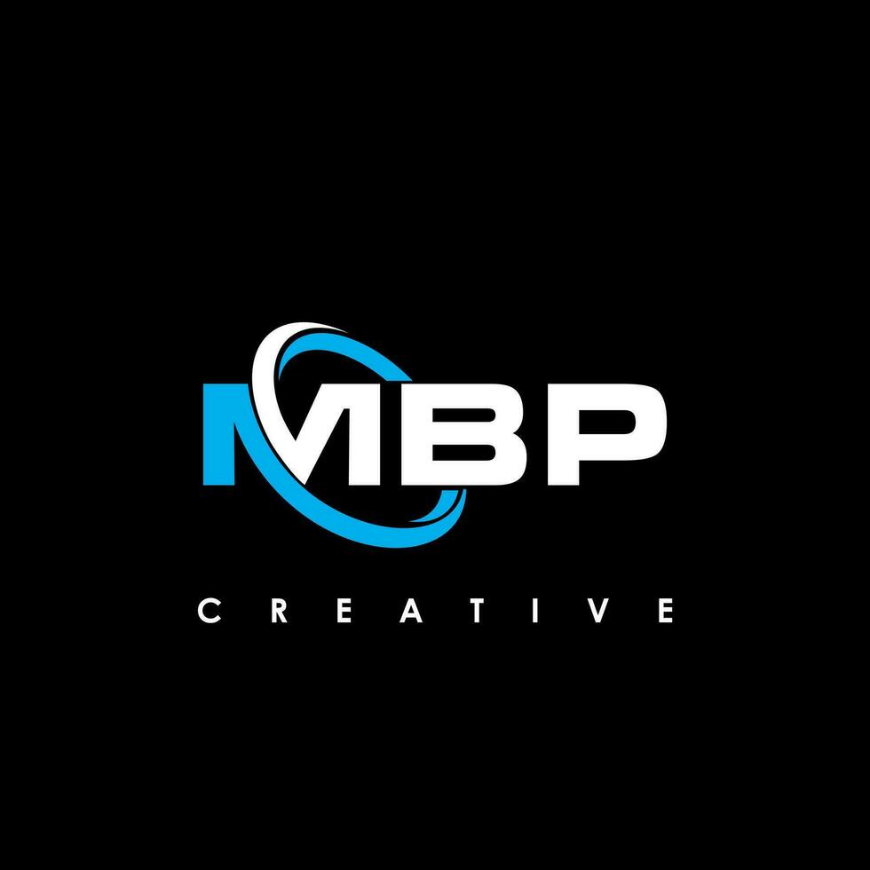 mbp brief eerste logo ontwerp sjabloon vector illustratie