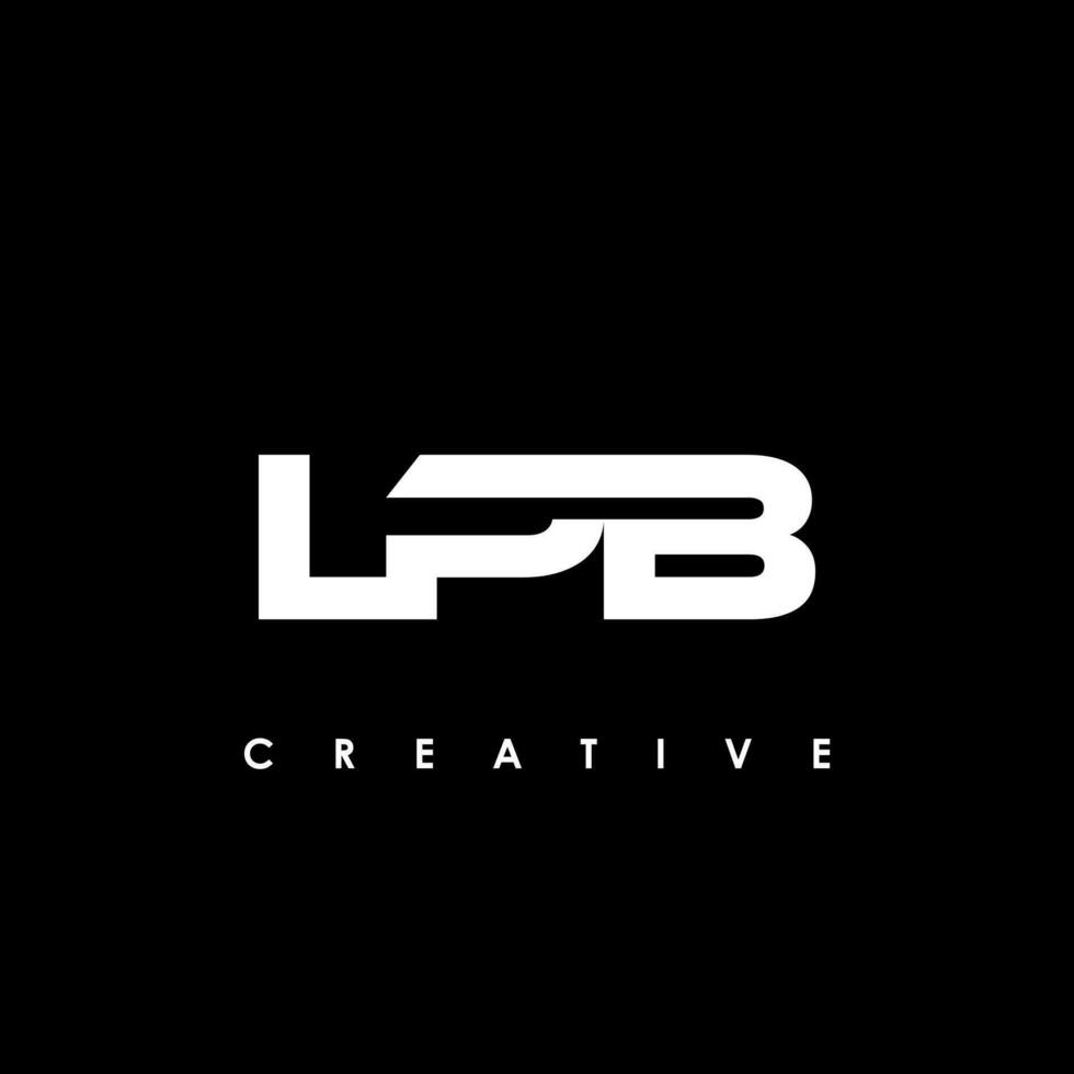 lpb brief eerste logo ontwerp sjabloon vector illustratie