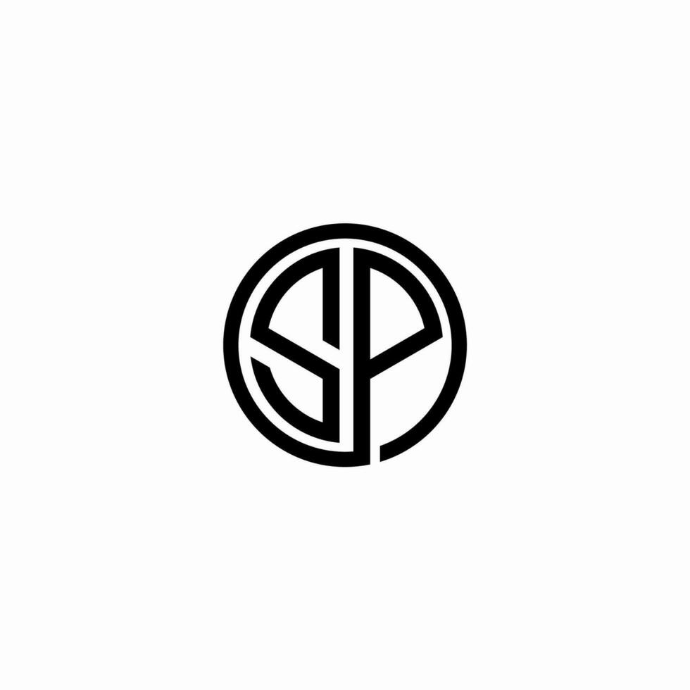sp, ps, abstract begin monogram brieven alfabet logo ontwerp vector logo ontwerp luxe elegant premie brief sp circulaire