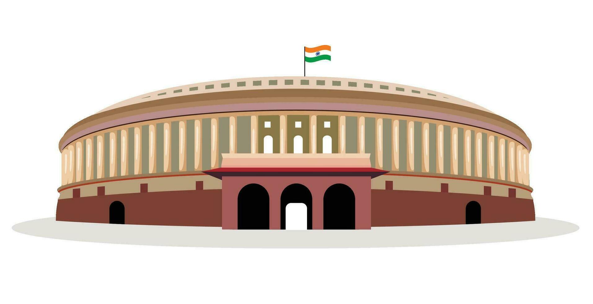 parlement van Indië vector illustratie