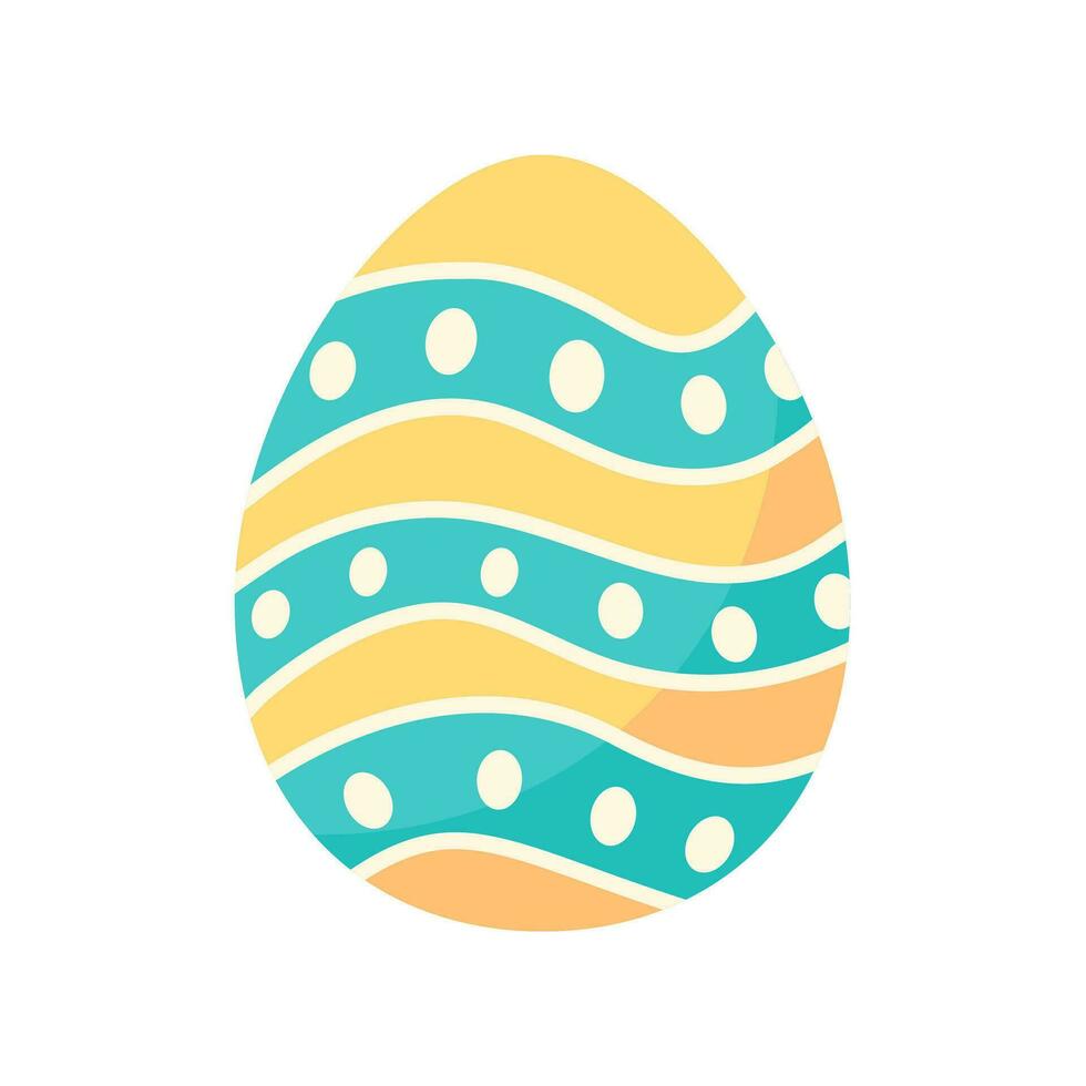 Pasen eieren versierd met kleurrijk patronen voor een Pasen ei zoeken werkzaamheid met de kinderen. vector