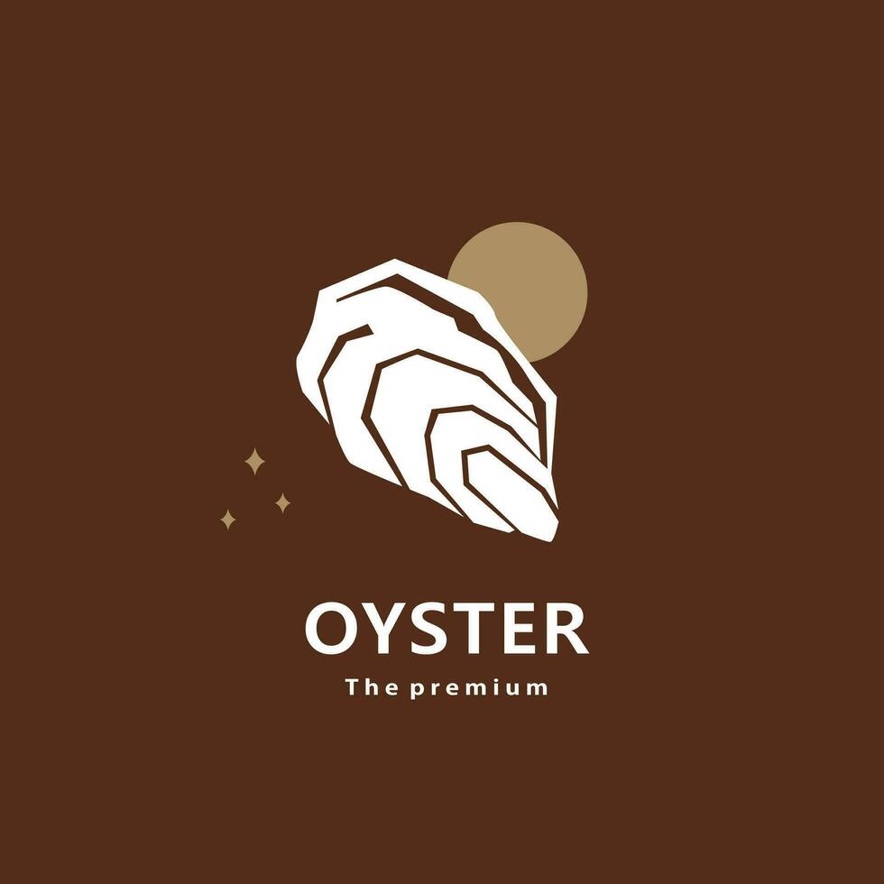 dier oester natuurlijk logo vector icoon silhouet retro hipster