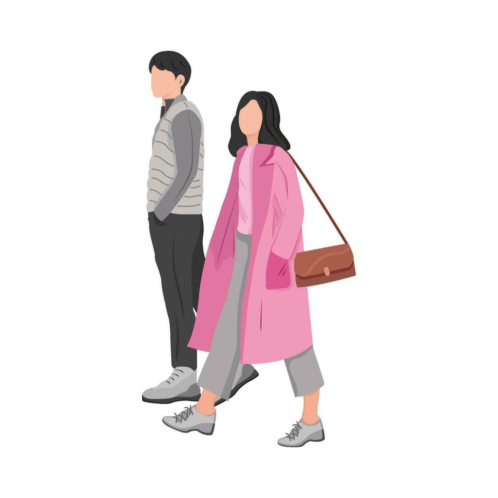 Mens en vrouw illustratie vector