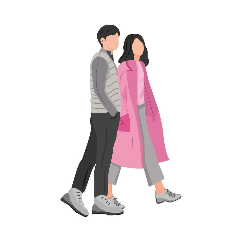 Mens en vrouw illustratie vector