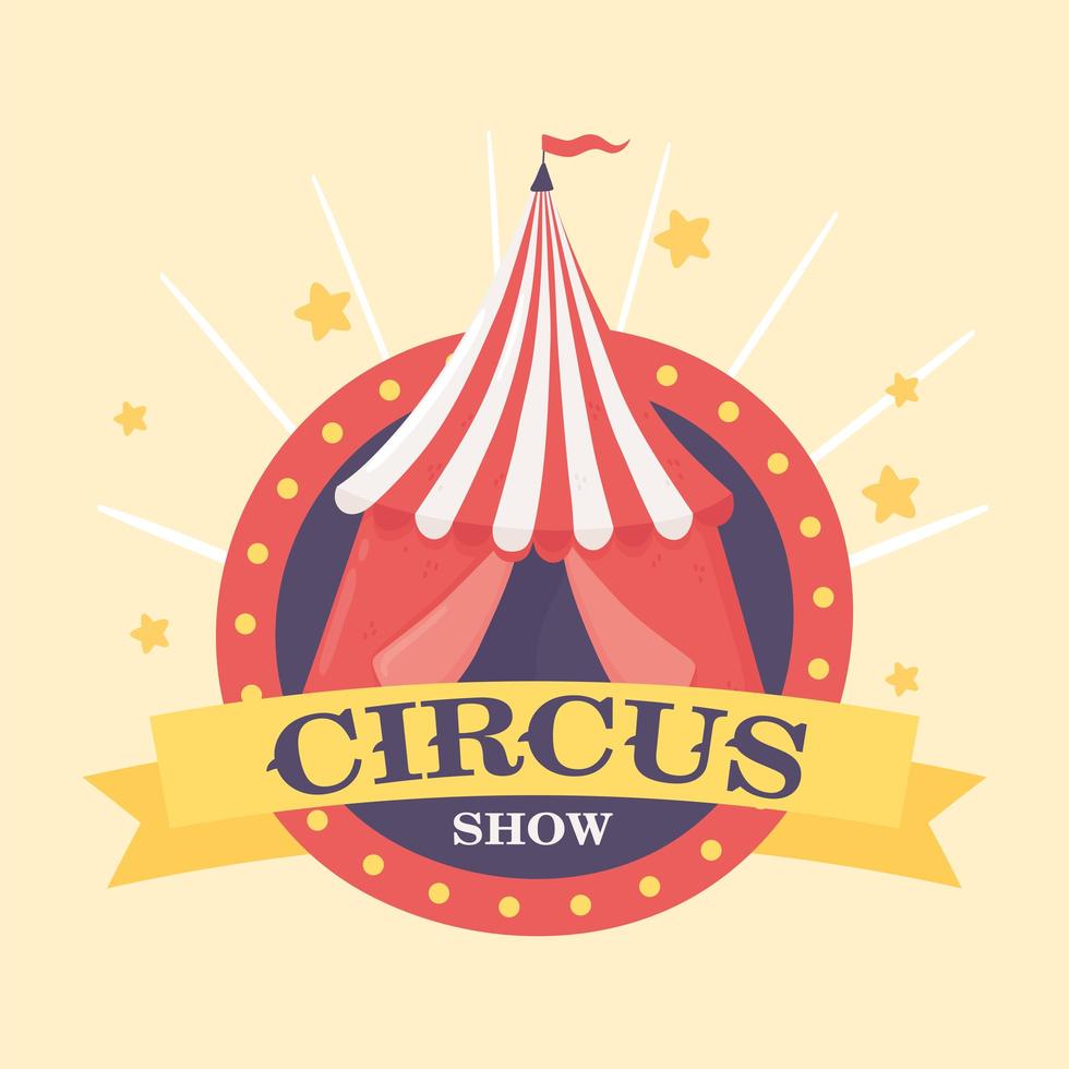 circus show tent vector