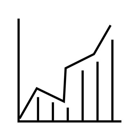 Lijn zwart pictogram vector