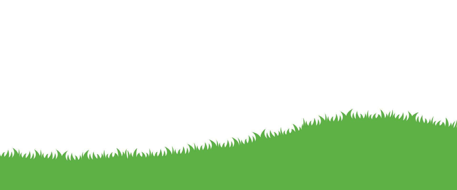 gras weide bodem grens voor achtergrond element decoratie vector illustratie