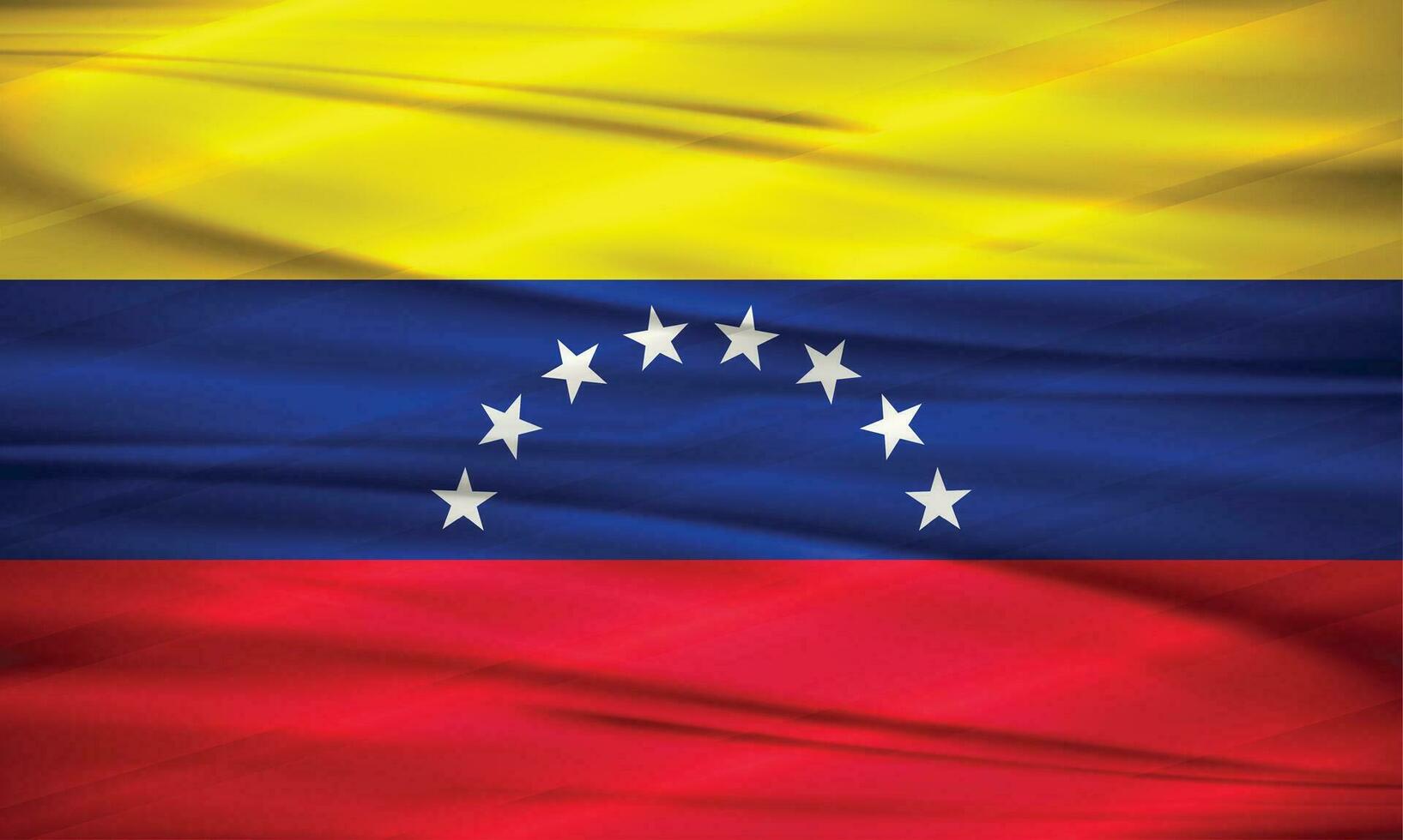 illustratie van Venezuela vlag en bewerkbare vector Venezuela land vlag