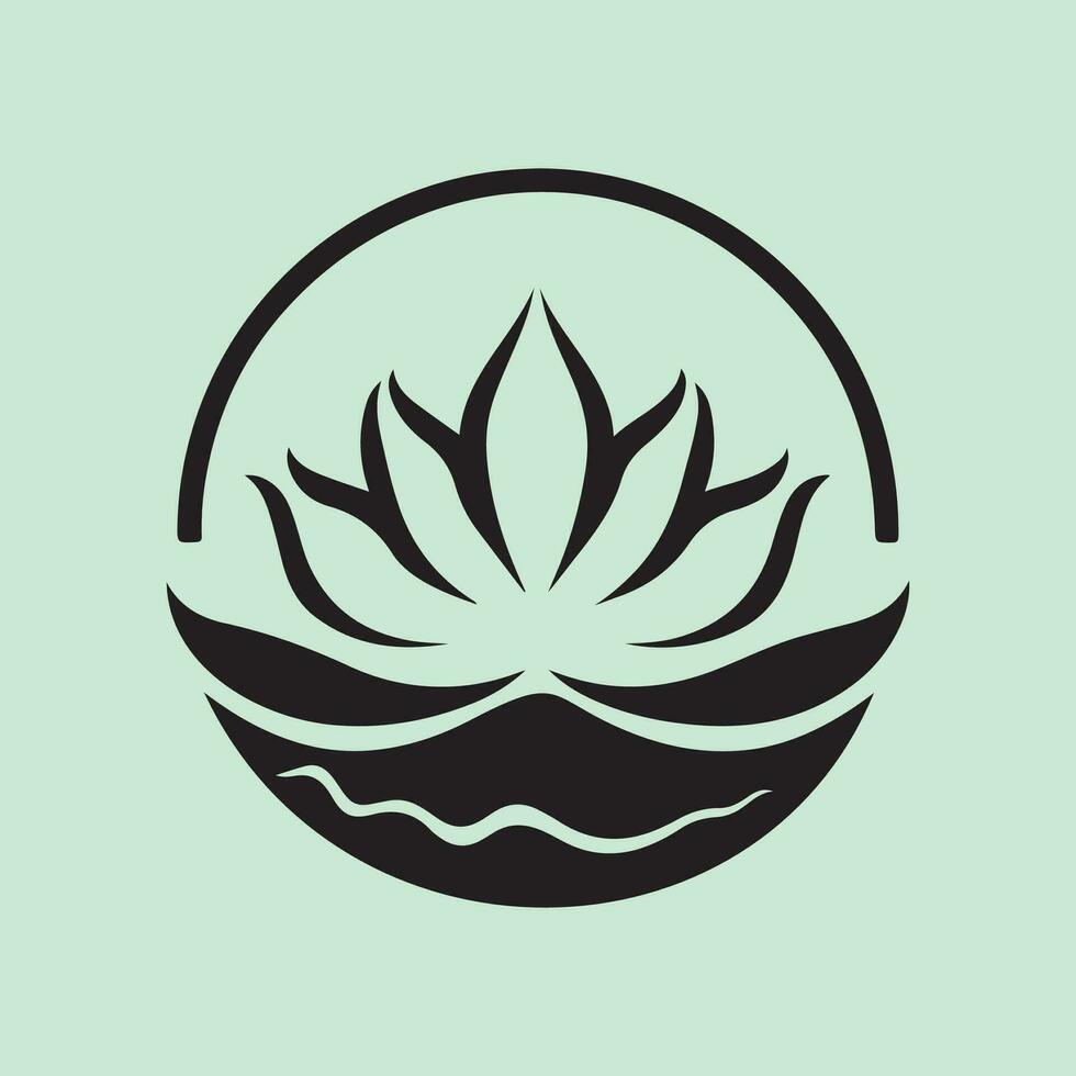 lotusbloem logo vector