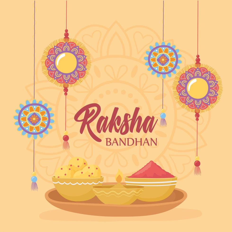 Indiase raksha bandhan-viering vector