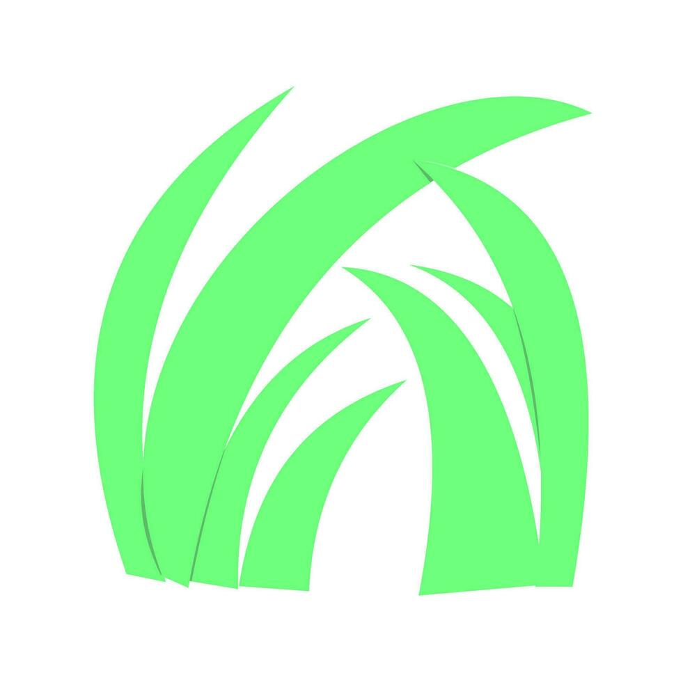 groen gras vlak vector element