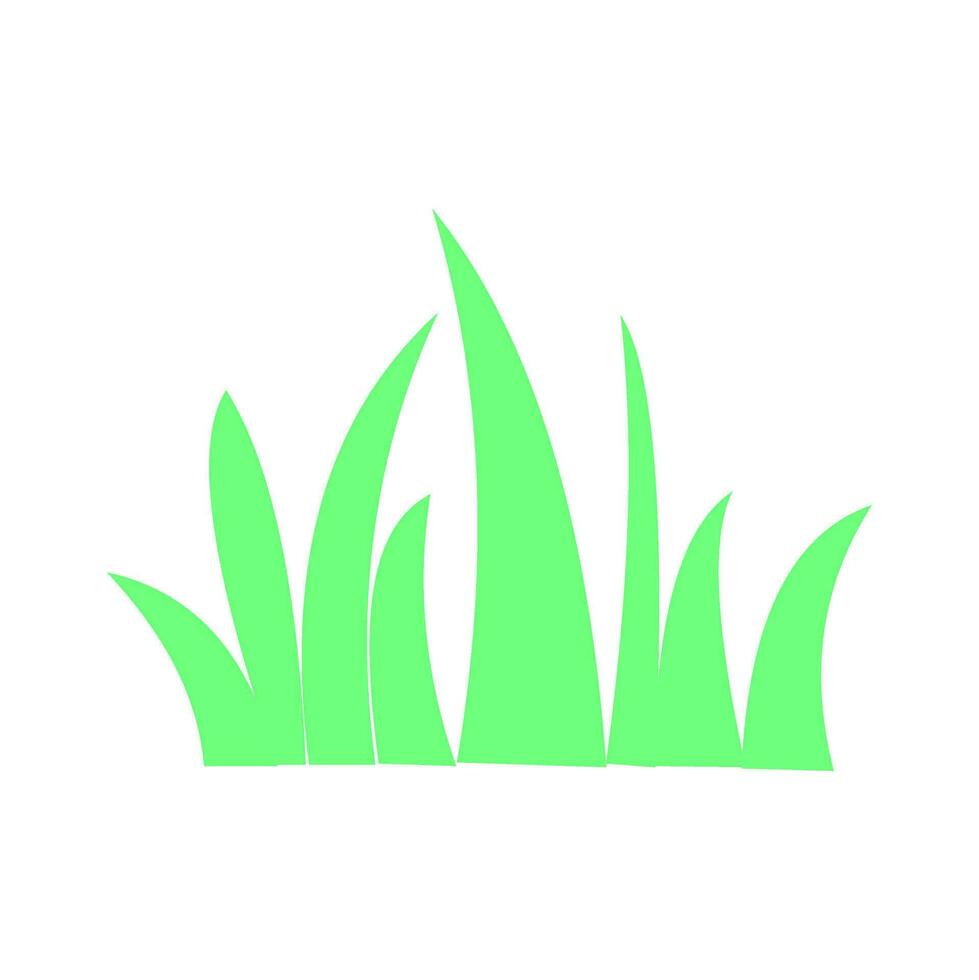 groen gras vlak vector element