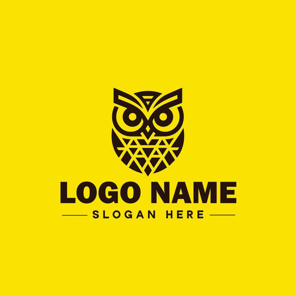 uil logo voor bedrijf, bedrijf, gemeenschap, team logo en icoon symbool schoon vlak modern minimalistische bedrijf logo ontwerp bewerkbare vector