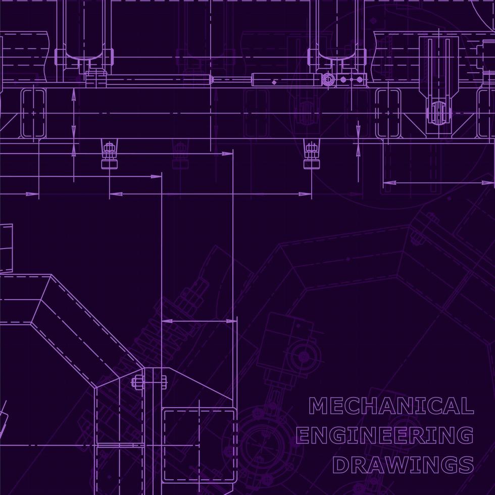 blauwdruk, schets. vector technische illustratie