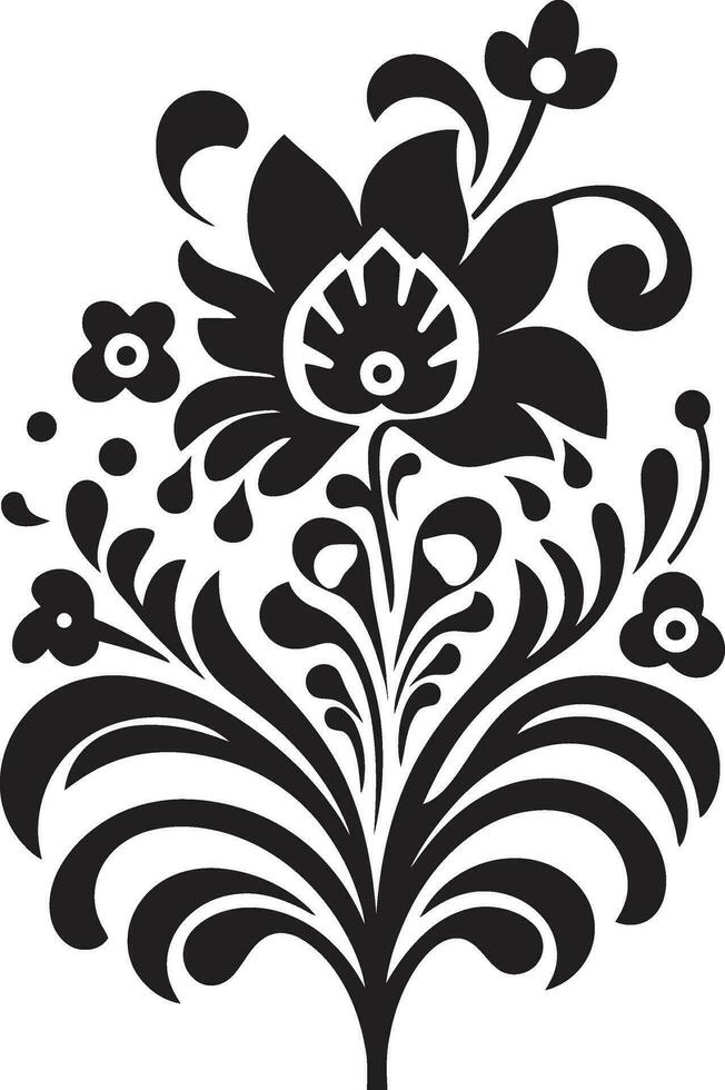 intrinsiek erfgoed etnisch bloemen vector symbool etnisch vakmanschap bloemen logo icoon ontwerp