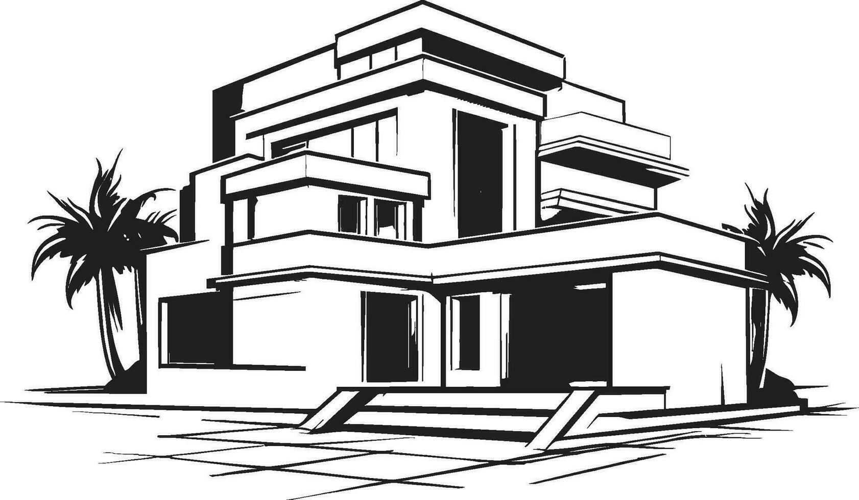 classy huis symbool modern huis idee vector icoon strak leven kam elegant huis ontwerp vector embleem