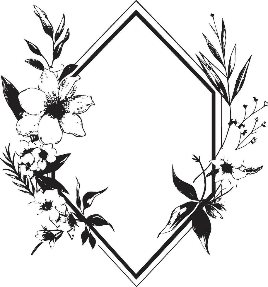 elegant minimalistische bloei zwart vector embleem gemakkelijk noir bloemen schetsen iconisch vector logo