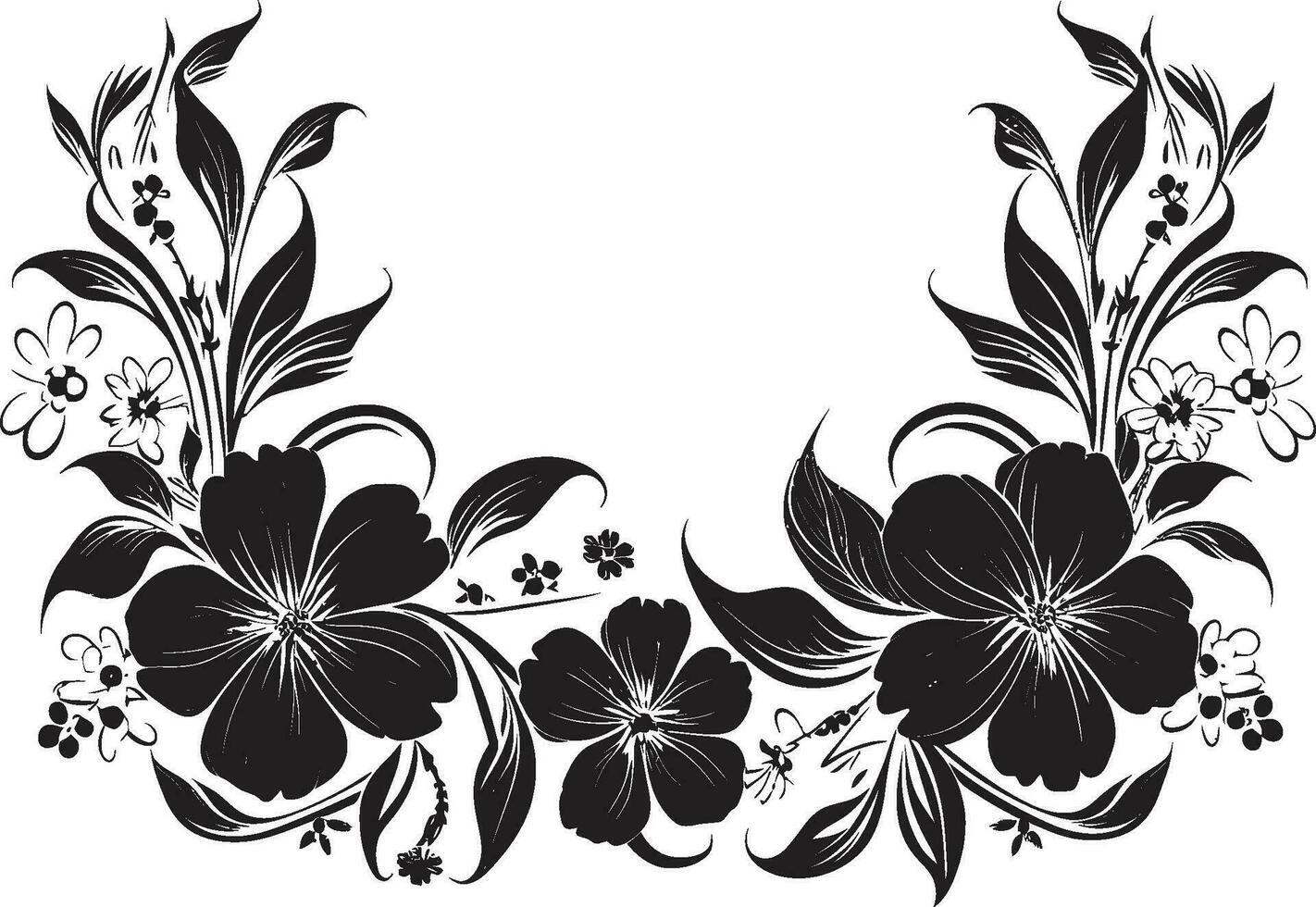 speels bloemen ontwerp iconisch logo element vorstelijk handgemaakt bloesem vector logo ontwerp