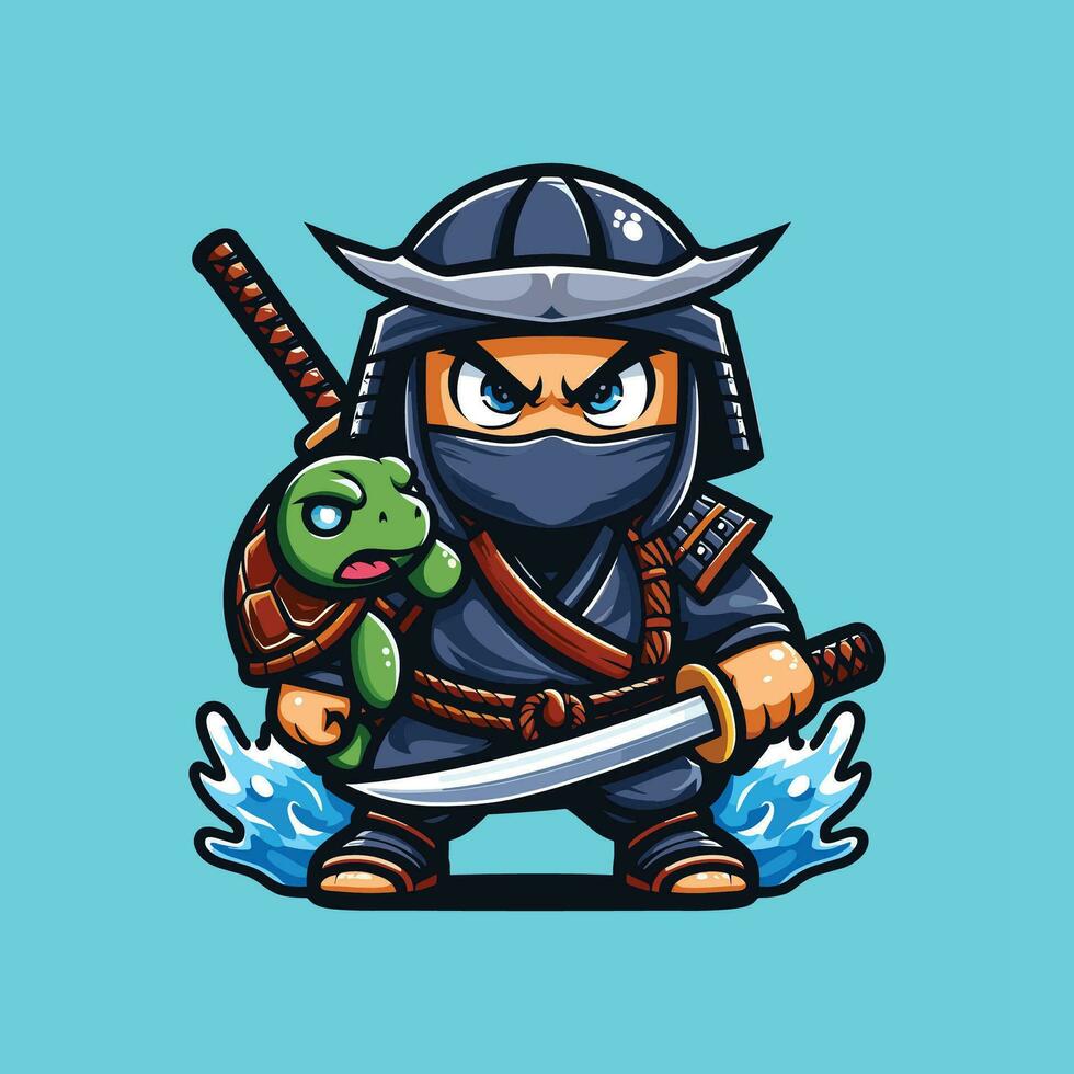 Ninja illustratie vector