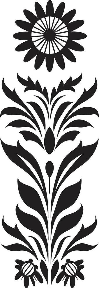 botanisch elegantie decoratief bloemen grens ontwerp artistiek Liaan accenten lijn vector logo icoon