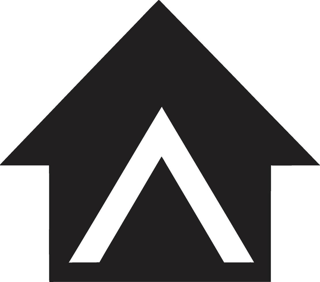 schoon verblijf symbool minimaal huis vector icoon modern minimalisme embleem huis ontwerp vector icoon