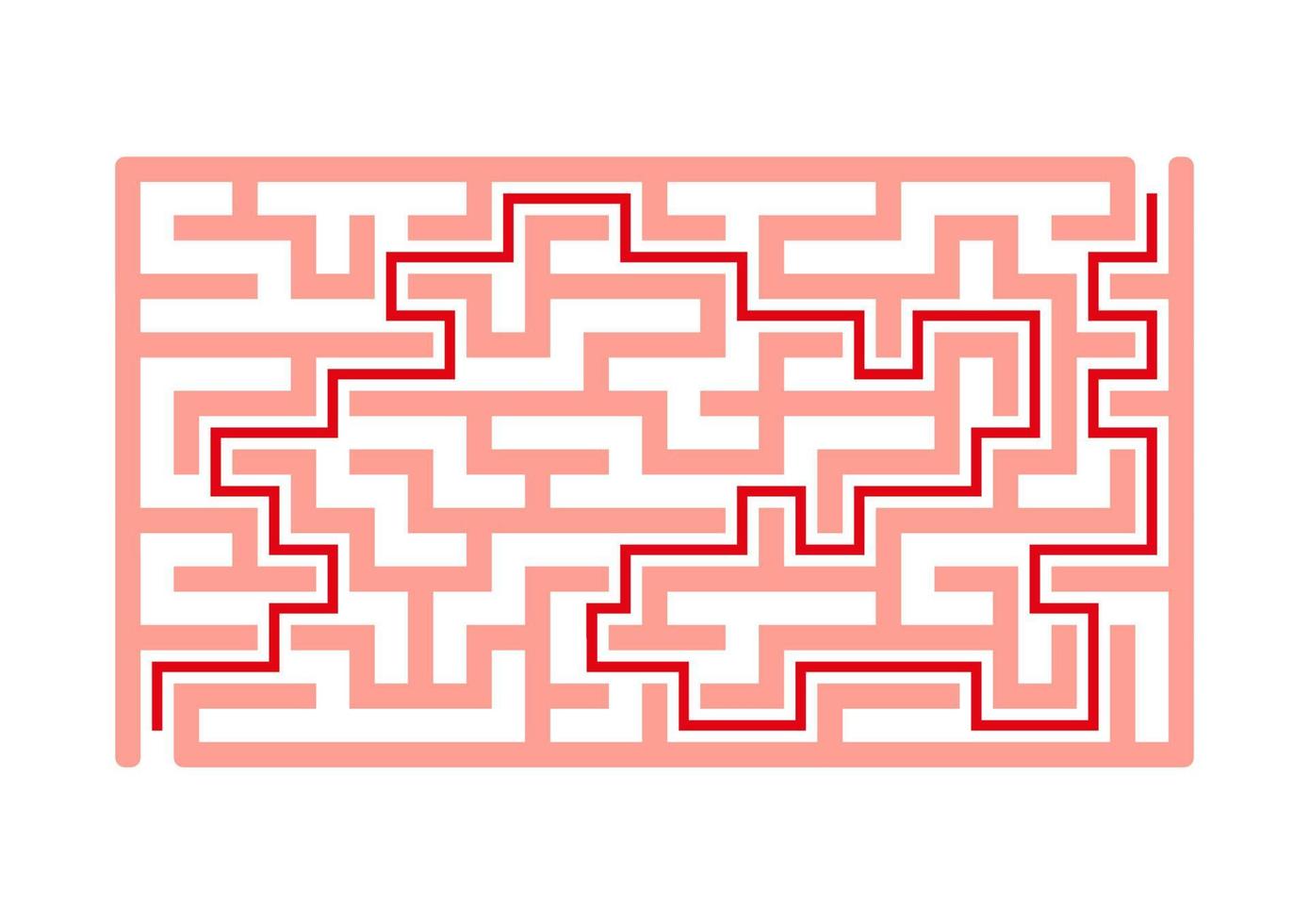 abstract labyrint. spel voor kinderen. puzzel voor kinderen. doolhof raadsel. vectorillustratie. vector