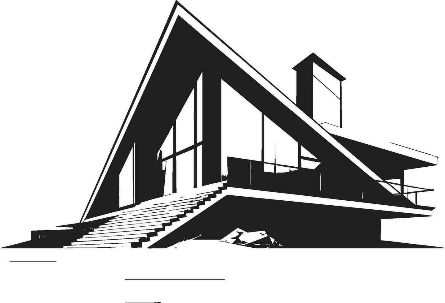 creatief huis concept huis idee vector logo futuristische leefgebied Mark architectuur ontwerp vector embleem