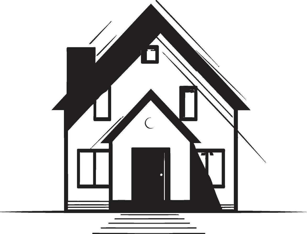 strak leven Mark minimaal huis vector icoon minimalistische leven icoon huis ontwerp vector embleem