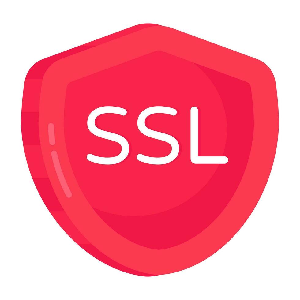 modieus ontwerp icoon van ssl, beveiligen stopcontact laag vector