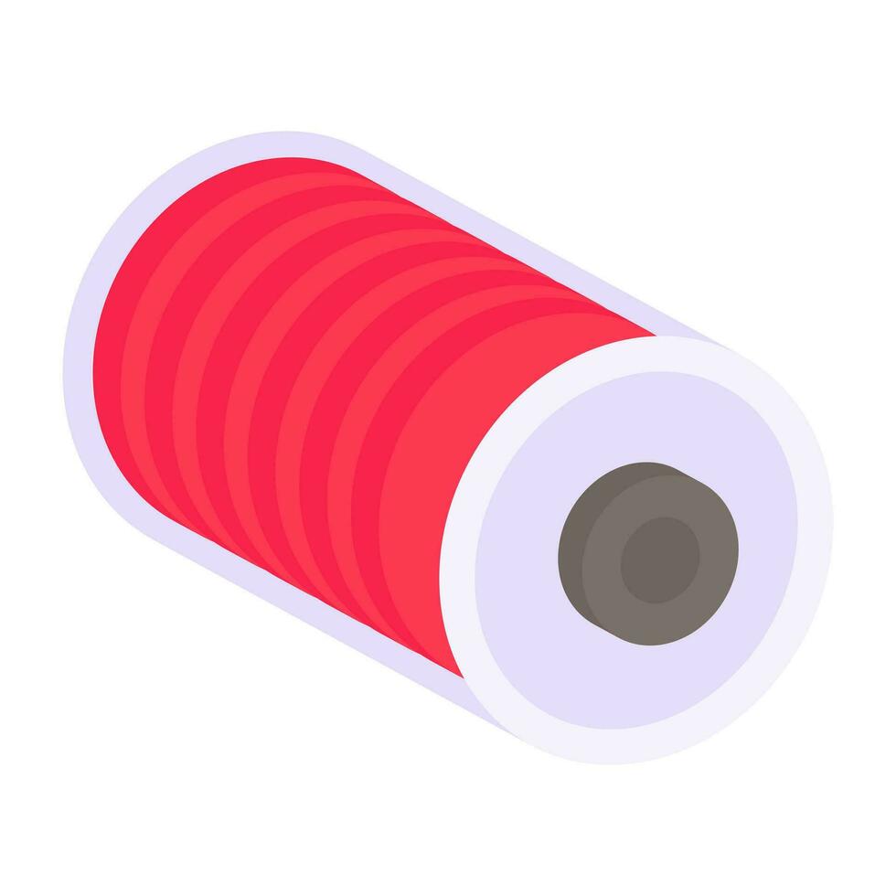 een uniek ontwerp icoon van draad spoel vector