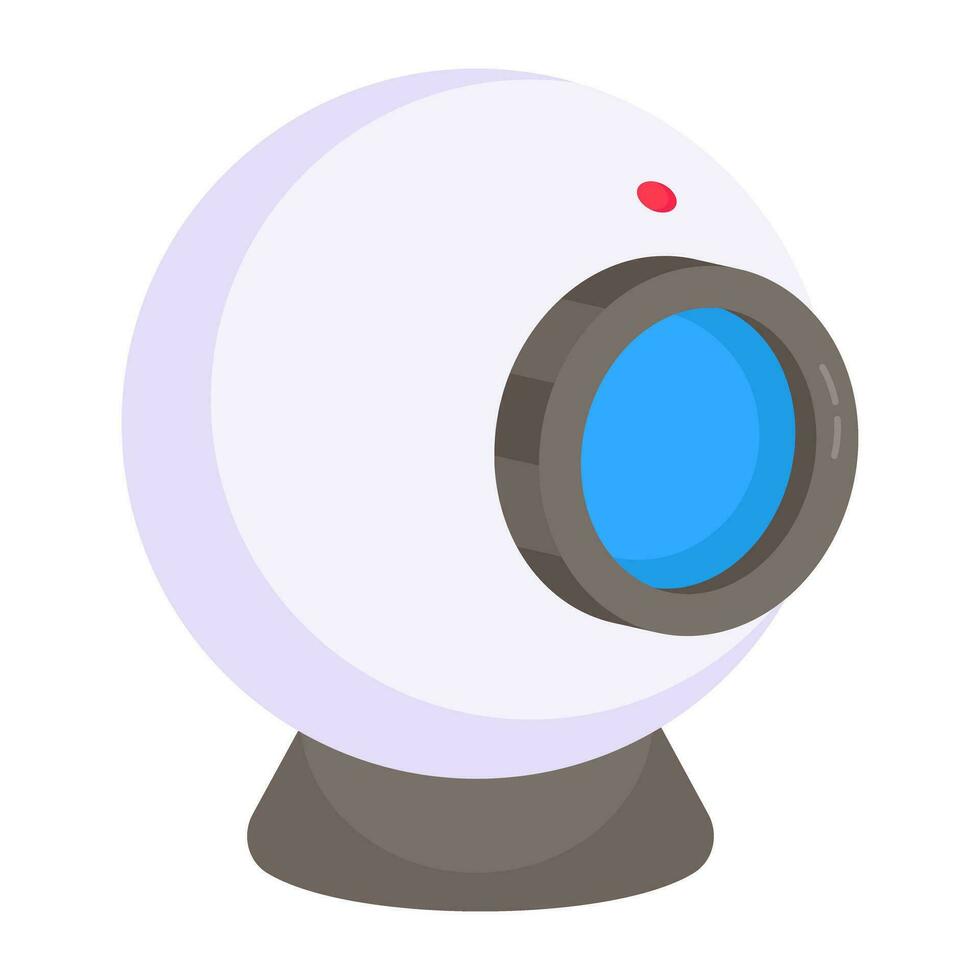 een modern technologie-icoon van webcam vector