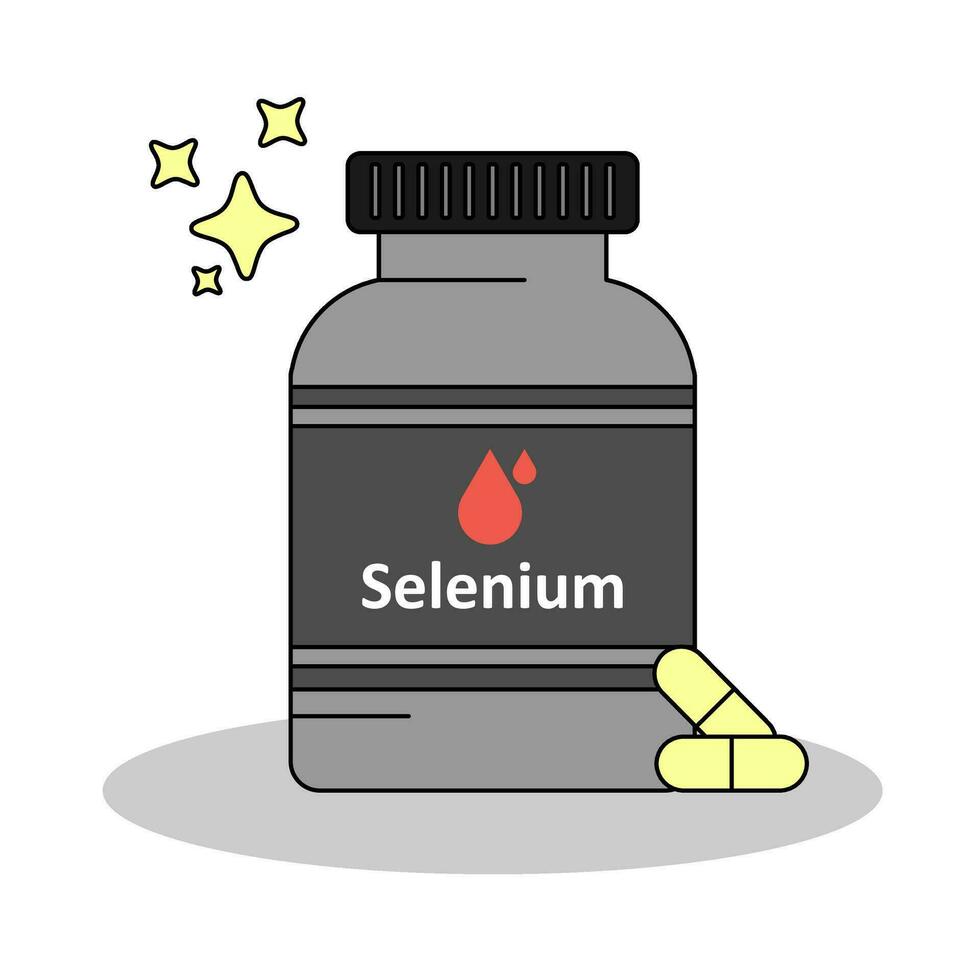 een fles van multivitamine supplement , capsule en pillen voor voeding, vlak ontwerp vector en illustratie