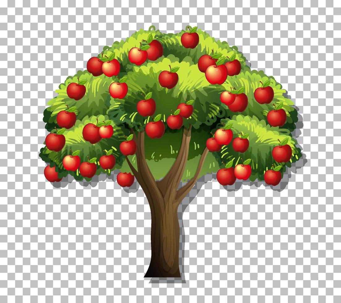 appelboom op rasterachtergrond vector