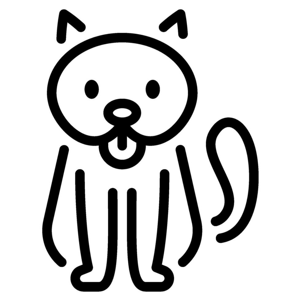 hond icoon illustratie voor web, app, infografisch, enz vector