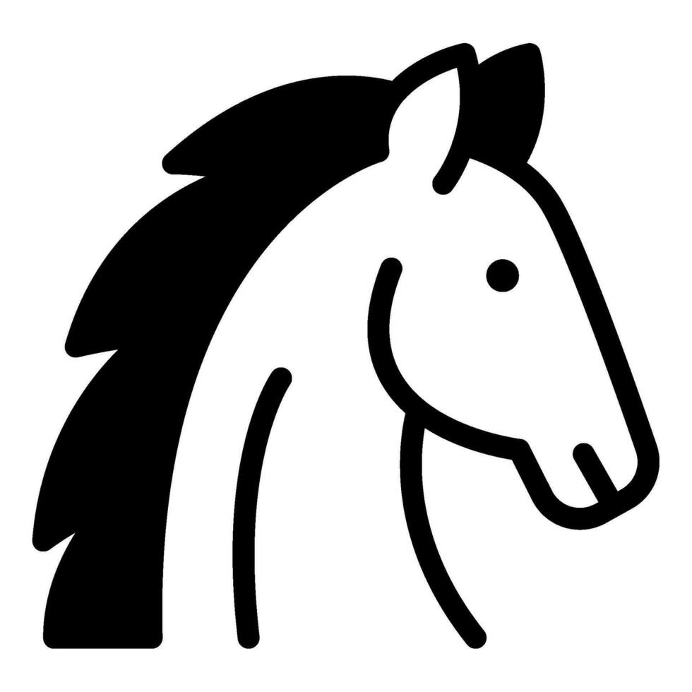 paard icoon illustratie voor web, app, infografisch, enz vector